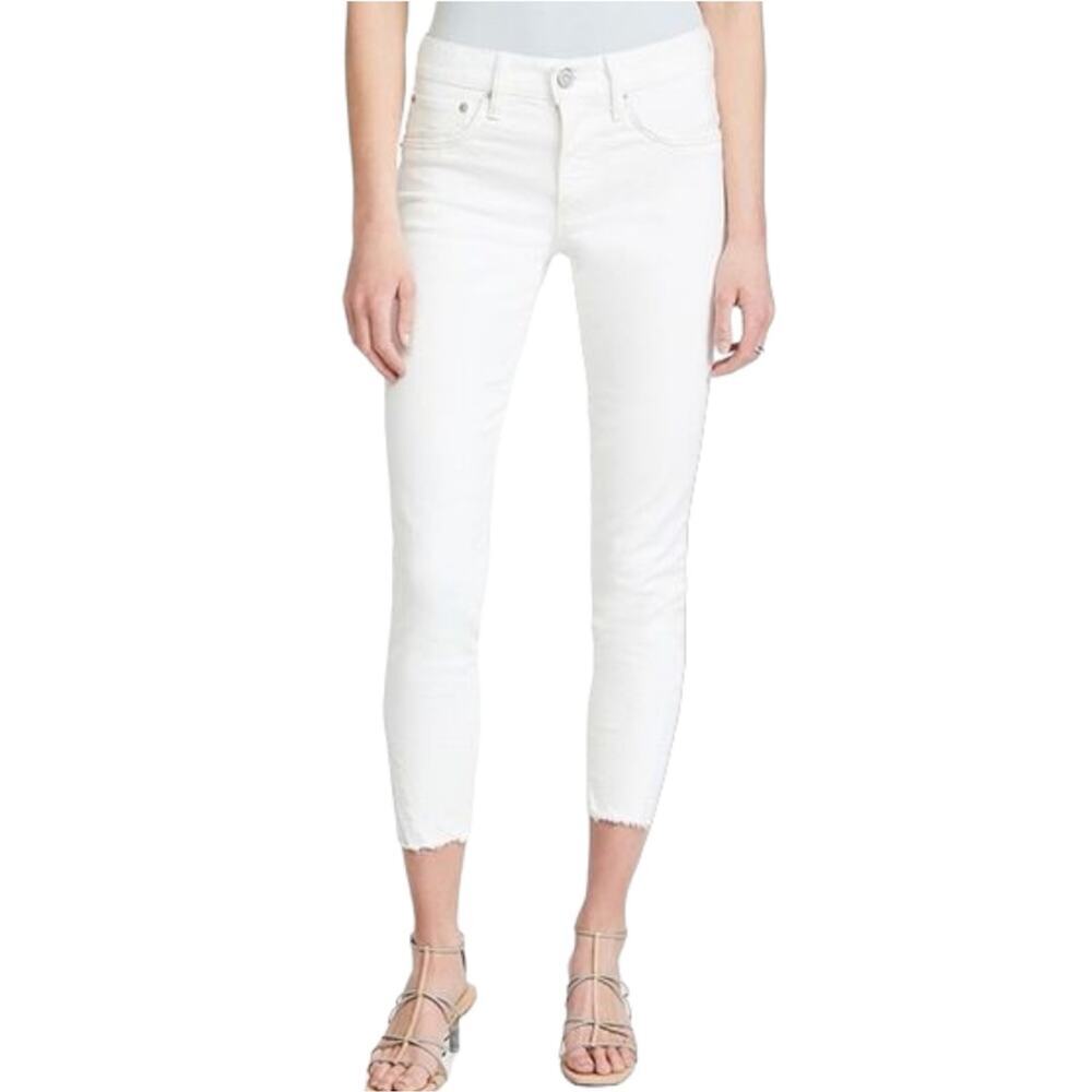 Moussy Vintage Burnside Jeans White Raw Ankle